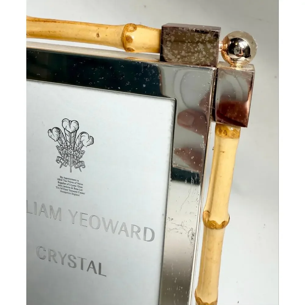 William Yeoward Crystal Classic Bamboo Frame 5 x 7 $510